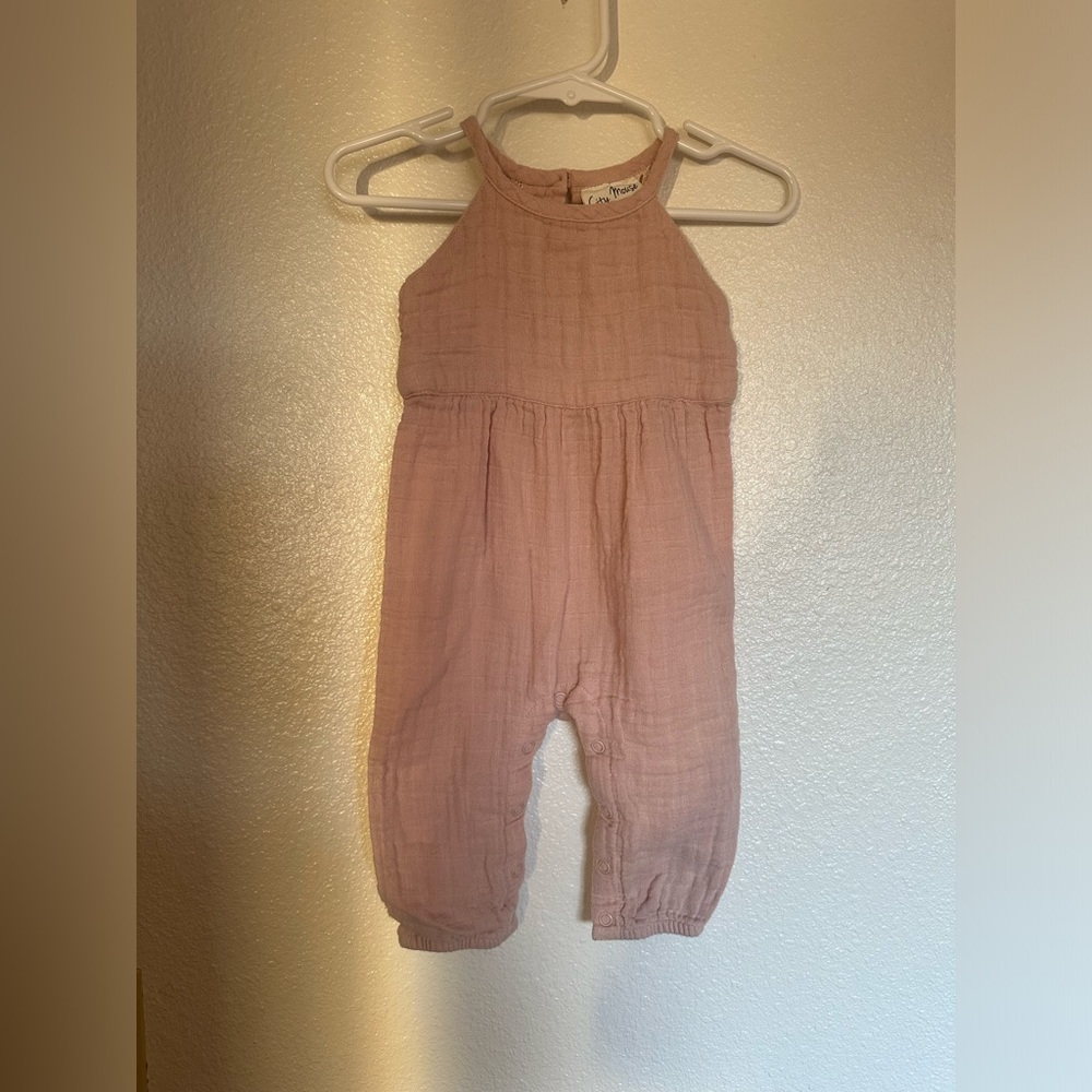 City Mouse jumpsuit. Organic cotton. Size 3-6 months